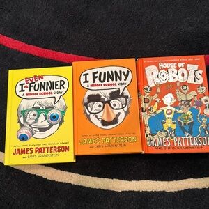 3 new hard cover books I Funny a Middle School Story - James Patterson